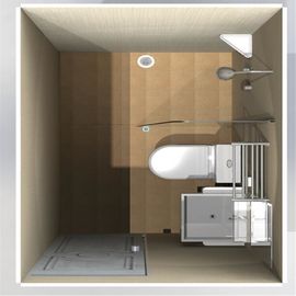 Prefabricated Fiberglass Molded Products Residential Modular Bathroom Pods